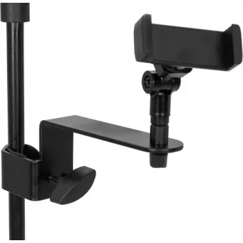 Suporte para tablet e smartphone Omnitronic IH-3 – altura ajustável, compatível com vários dispositivos