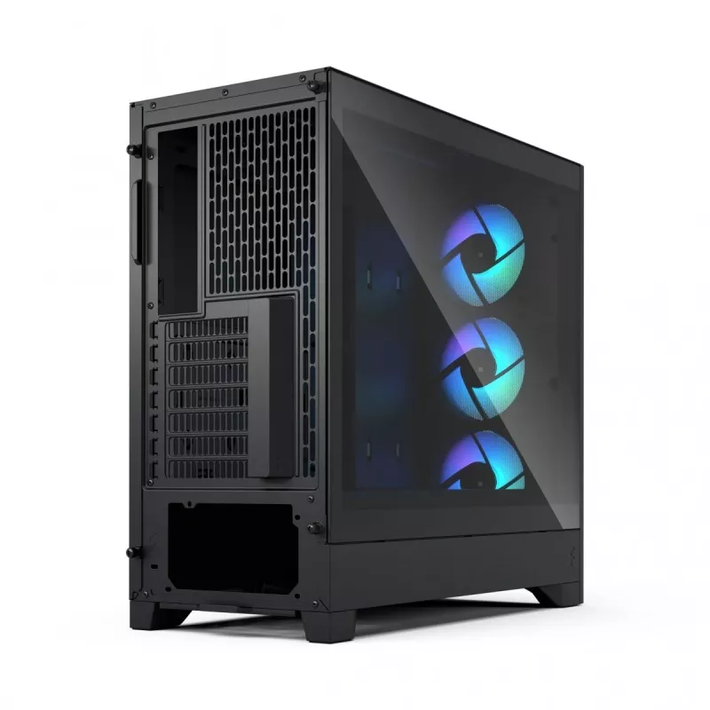 Caixa de PC Midi-Tower Fractal Design Pop 2 Air preto Solid — suporte ATX, 3 ventoinhas frontais de 120 mm, baías para unidades de 2,5/3,5
