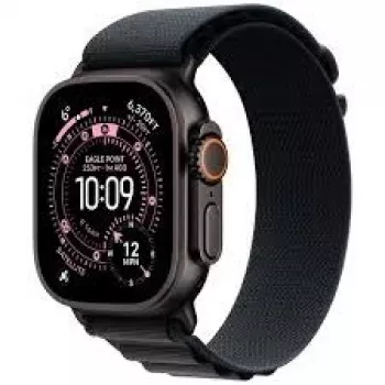 Smartwatch Apple Watch Ultra 3 GPS + Cellular 49mm caixa de titânio preto bracelete Milanese preto Small
