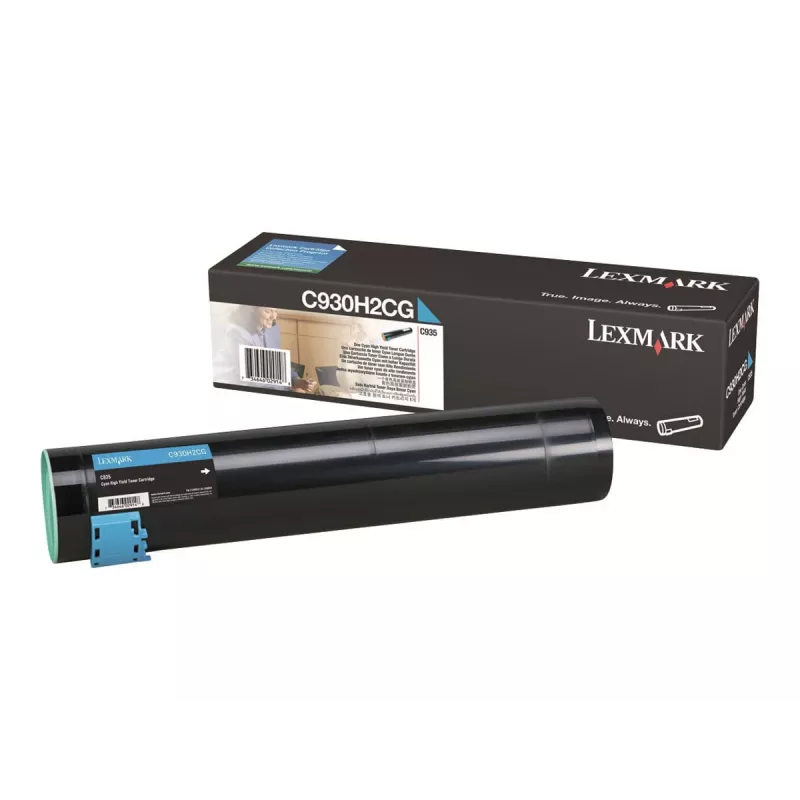Lexmark - alta capacidade - ciano - original - cartucho de toner LCCP - para C935dn, 935dtn, 935dttn, 935hdn (0C930H2CG)