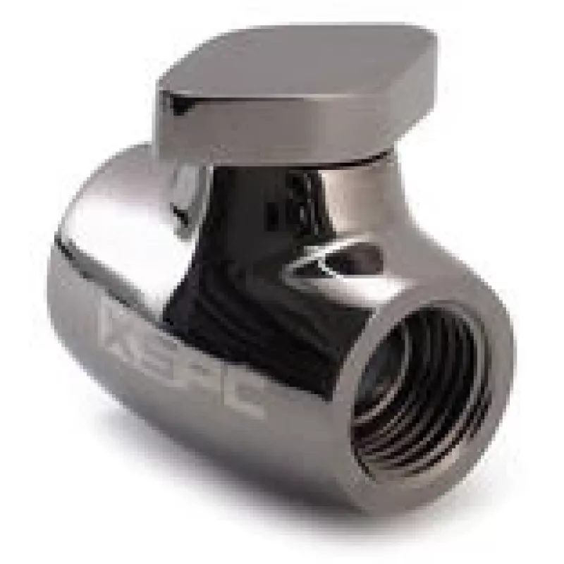 Válvula de esfera XSPC G1/4, corpo em latão com acabamento preto cromado, modelo WASC-504
