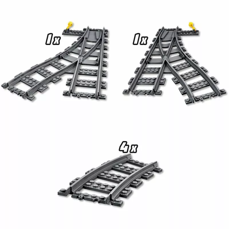 Conjunto de construção LEGO City 60238 – agulha de via e acessórios para conjuntos de brincar