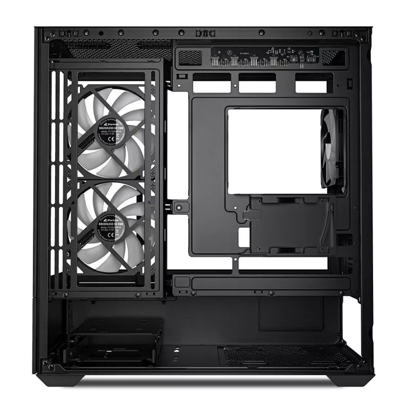 Sharkoon MK6 RGB Micro-ATX caixa de PC, preta, vidro temperado