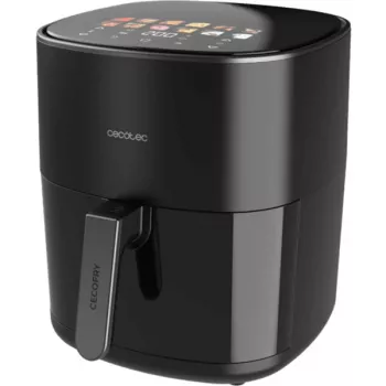 Fritadeira de ar quente Cecotec Cecofry&Grill Duoheat 6500, 6,5 L, 2200 W, ecrã tátil LCD, preto