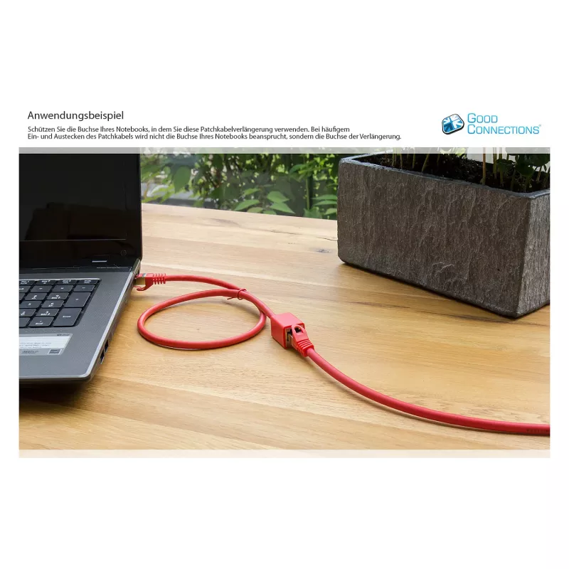 Goodconnections 8063VR-050R Cabo de rede Ethernet vermelho