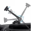 Suporte para telemóvel Tellur MUM Magnetic ventosa ajustável preto — suporte magnético ajustável para telemóvel