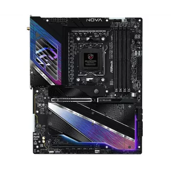 Motherboard ASROCK MK X870E NOVA WIFI AMD X870E Socket AM5 ATX, DDR5, 4x DIMM, 256GB, Wi-Fi 7, BT 5.4, 5Gb LAN, PCIe Gen5 M.2