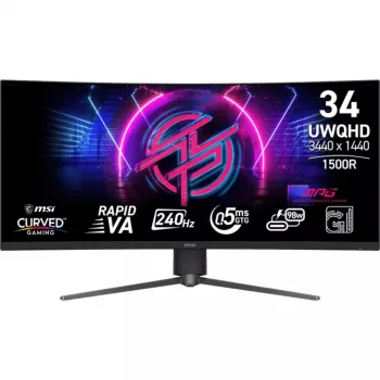 Monitor MSI MPG 346CQRFDE X24 34 inch Curvo Rapid VA 3440 x 1440