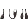 Cabo de alimentação Tecline 580490 preto 1,8 m conector fêmea C13 2 x conector fêmea C13