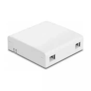 Tomada de ligação de fibra ótica DeLOCK 2 x SC simplex LC duplex branca