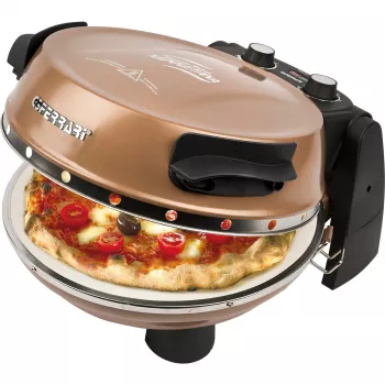 Forno de pizza Napoletana (cobre, 1.200 Watt, para pizzas Ø 31 cm, 2 pedras)