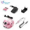 Broca elétrica para unhas Extralink NAIL DRILL-202 65W rosa – ferramenta profissional de manicure/pedicure