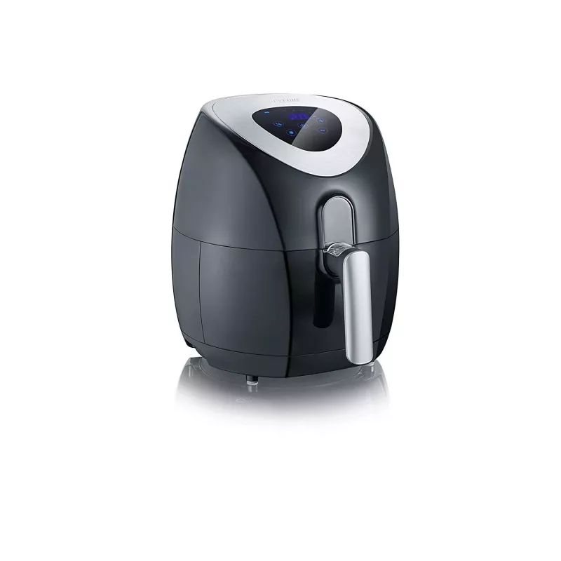 Severin 2430 Single 3,2 L autónoma 1500 W fritadeira de ar quente preto, aço inoxidável