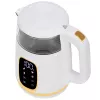 Chaleira elétrica Adler AD 1305WG — 1,7 l, 2200 W, vidro/plástico, branco/dourado/transparente