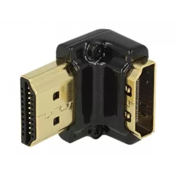 Ficha HDMI DeLOCK 65662 90° preto