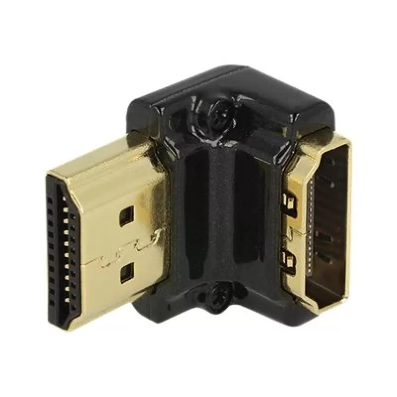Ficha HDMI DeLOCK 65662 90° preto