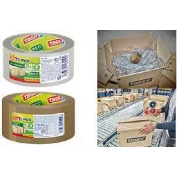 Fita de embalagem tesa ECO & ULTRA STRONG 58299-00000-00 pack® eco & ultra strong castanha (C x L) 66 m x 50 mm 1 unidade (58299-00000-00)