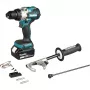 Berbequim de impacto sem fios DHP492RTJ, 18 V (azul/preto, 2 baterias de iões de lítio 5,0 Ah, MAKPAC Gr.2)