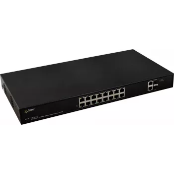PULSAR SF116 Comutador de rede Gerido Fast Ethernet (10/100) Power over Ethernet (PoE) 1U Preto