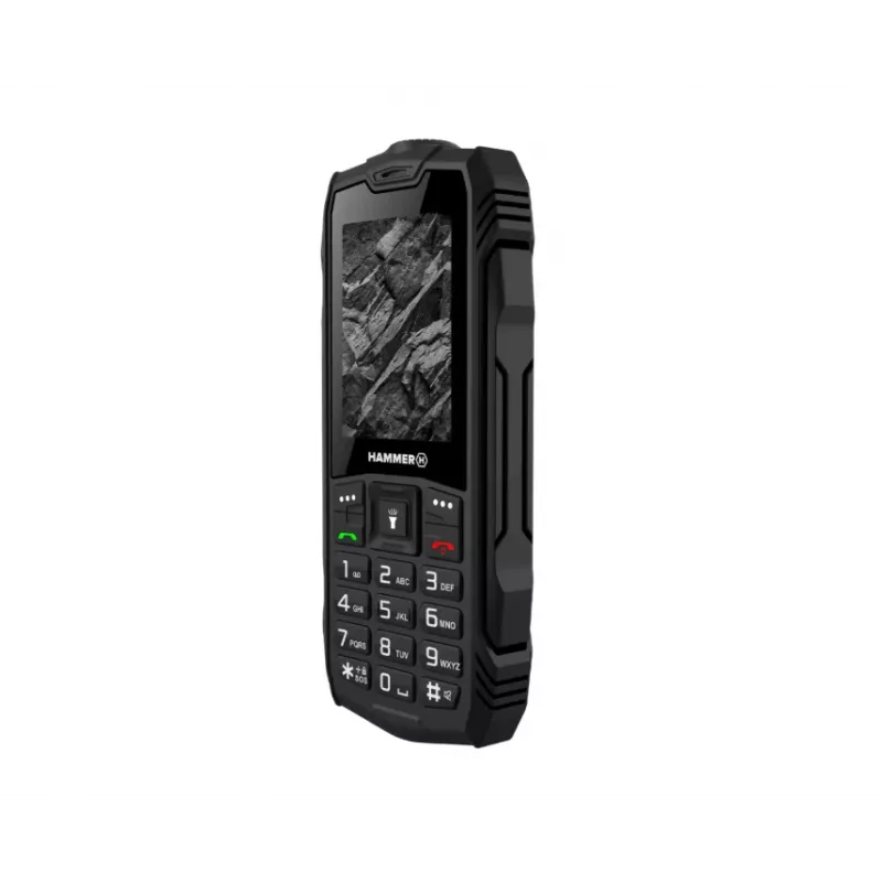 myPhone Hammer Rock telemóvel resistente, 2,4 polegadas, Dual SIM, preto