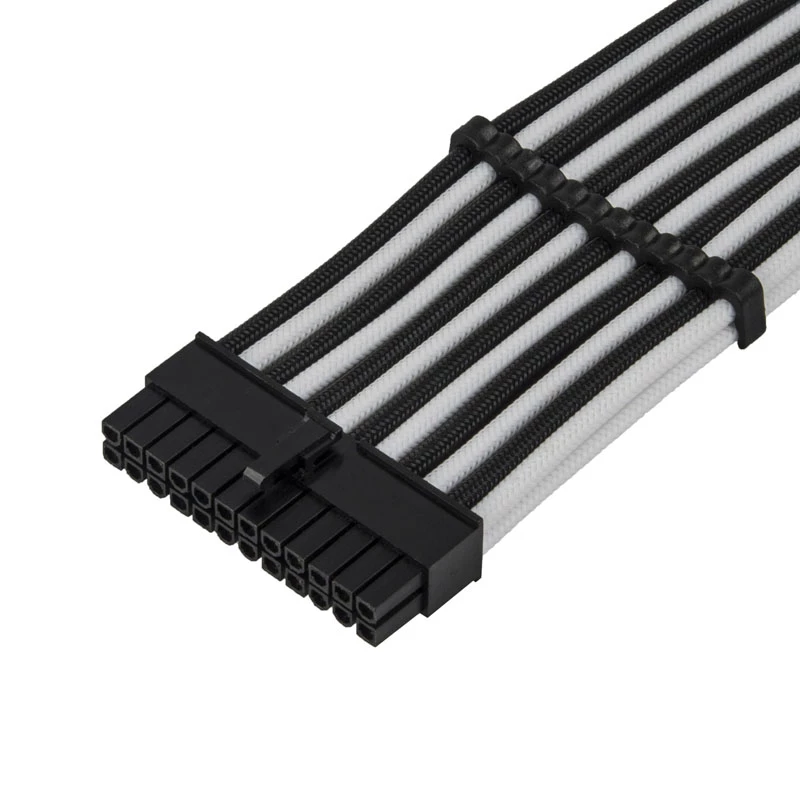 Cabo de extensão ATX SILVERSTONE SST-PP07E-MBBW 30 cm preto/branco