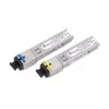 Par de transceptores de fibra ótica SFP WDM Extralink 1,25G 1310/1550 nm monomodo 3 km SC DOM