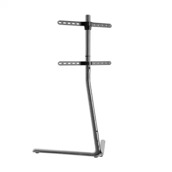 Suporte de TV com base em V cromado