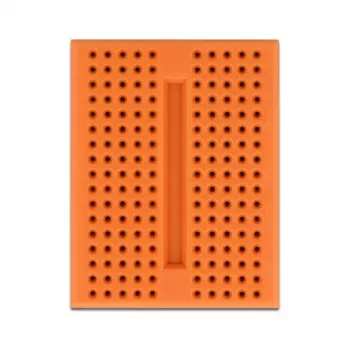Breadboard DELOCK 18319, placa de prototipagem de plástico, laranja, 36×46×10 mm