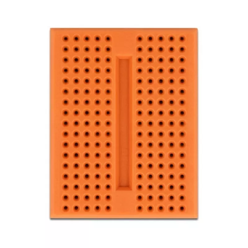 Breadboard DELOCK 18319, placa de prototipagem de plástico, laranja, 36×46×10 mm