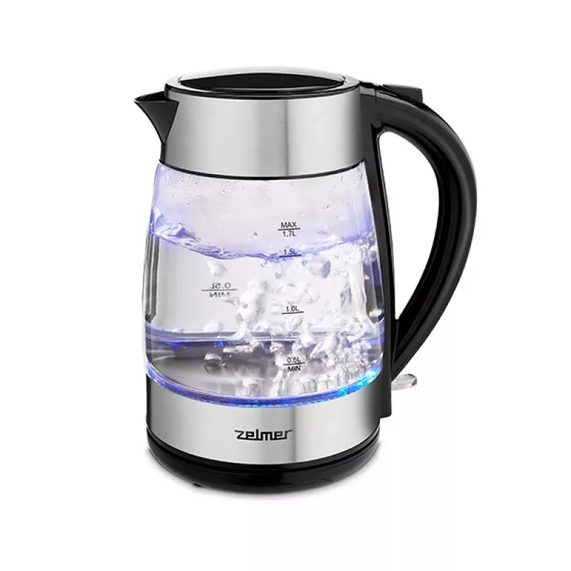 Chaleira elétrica Zelmer 1,7 L 2200 W Preto Aço inoxidável