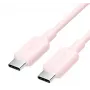 Cabo USB-C para USB-C Vention TRCPF — 1 m, rosa