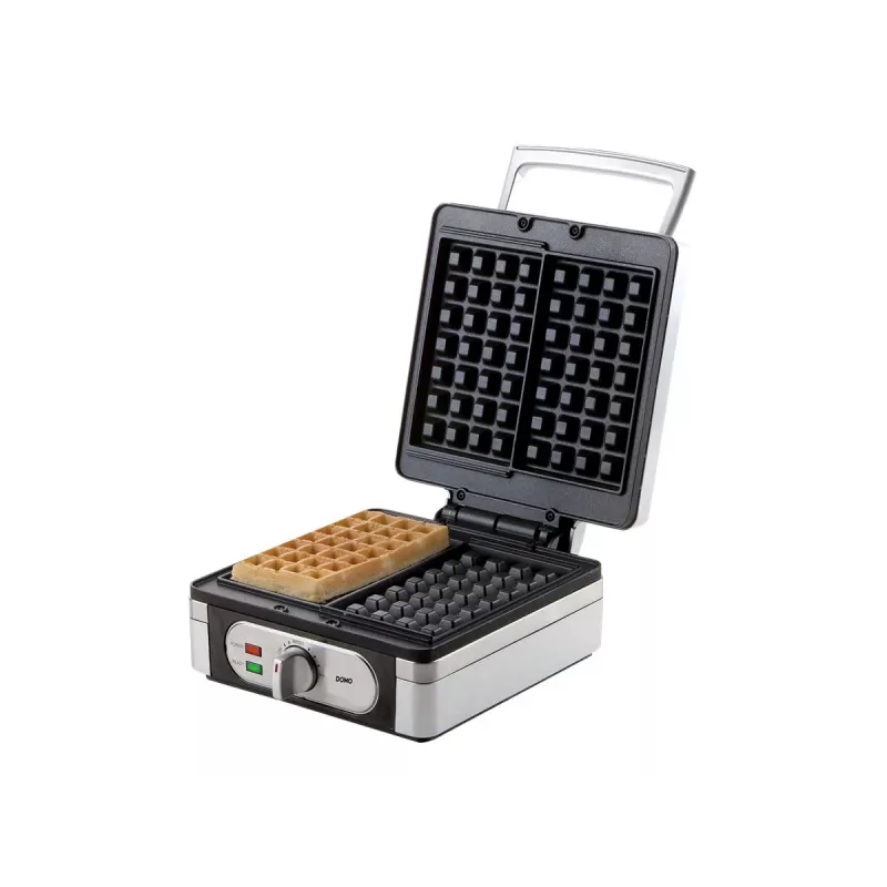 Máquina de waffles Domo DO 9047 W 2 waffle(s) 1400 W prateada