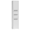 Armário de casa de banho Top e Shop S43 BIEL — de pé, 6 prateleiras, 400×300×1700 mm, branco