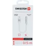 Adaptador de áudio SWISSTEN Lightning para 3,5 mm SW-LIGHT-3.5MM-W, cabo 15 cm