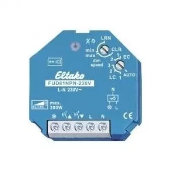 Interruptor regulador de intensidade Eltako FUD61NPN-230V 30100835 230V – módulo regulador universal para montagem encastrada