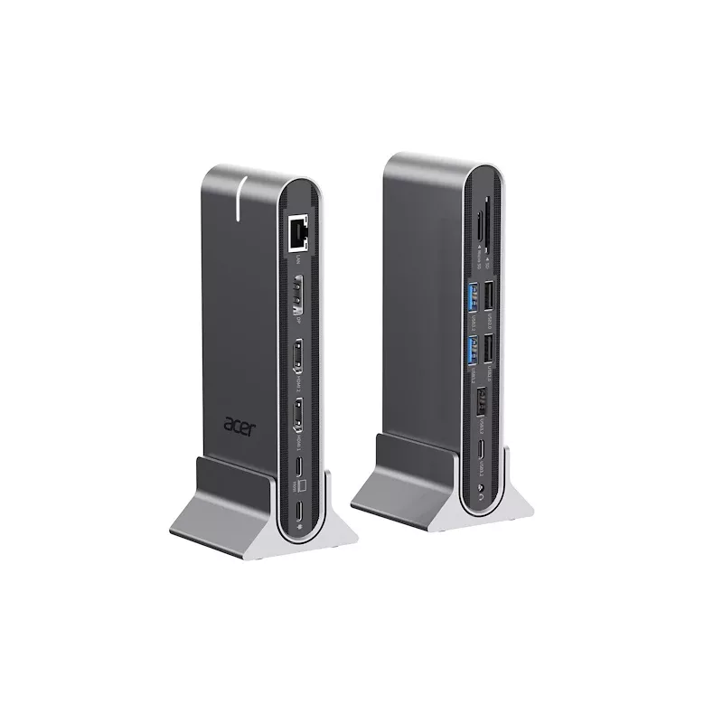 Estação de acoplamento universal Type-C Acer 15in1 (USB-C, 15 portas), estação de acoplamento + hub USB