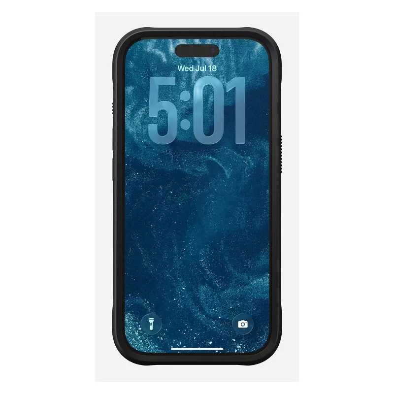 Capa para telemóvel Nomad Rugged Leather Case para iPhone 17 Pro, 6,3 polegadas (16 cm), castanha, pele/TPU/alumínio