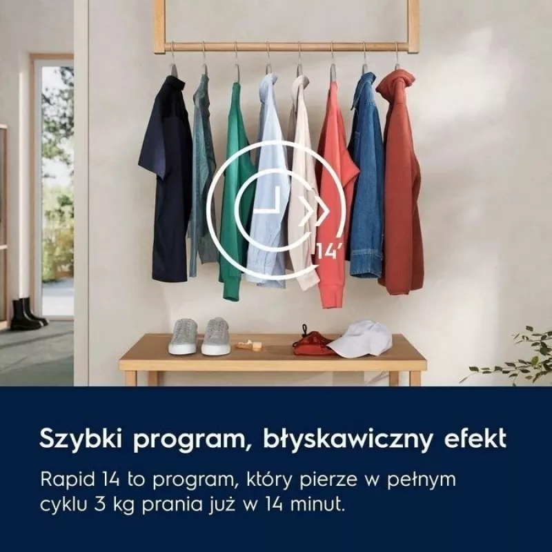 Máquina de lavar roupa de livre instalação Electrolux EW6F2484P, 8 kg, 1400 rpm, classe de eficiência energética A, tambor 53 l
