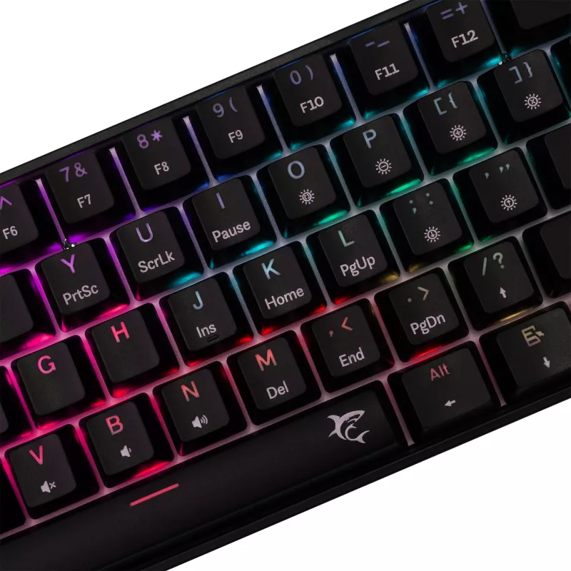 Teclado mecânico gaming White Shark Shinobi-2 com Red Switches, preto, layout US