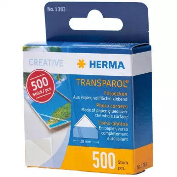 Cantos para fotografias HERMA Transparol 500 unid.