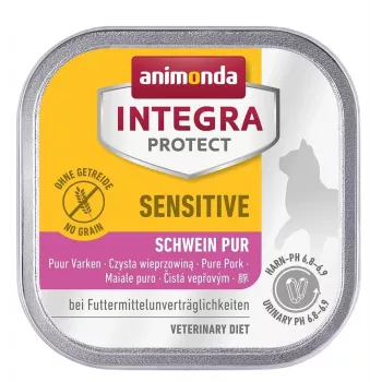 Comida húmida para gatos animonda ANIMONDA Integra Protect 100 g — Porco, sem cereais, para gatos adultos, apoia a digestão