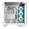Caixa para PC Darkflash DY470 (branco) + 4 ventoinhas