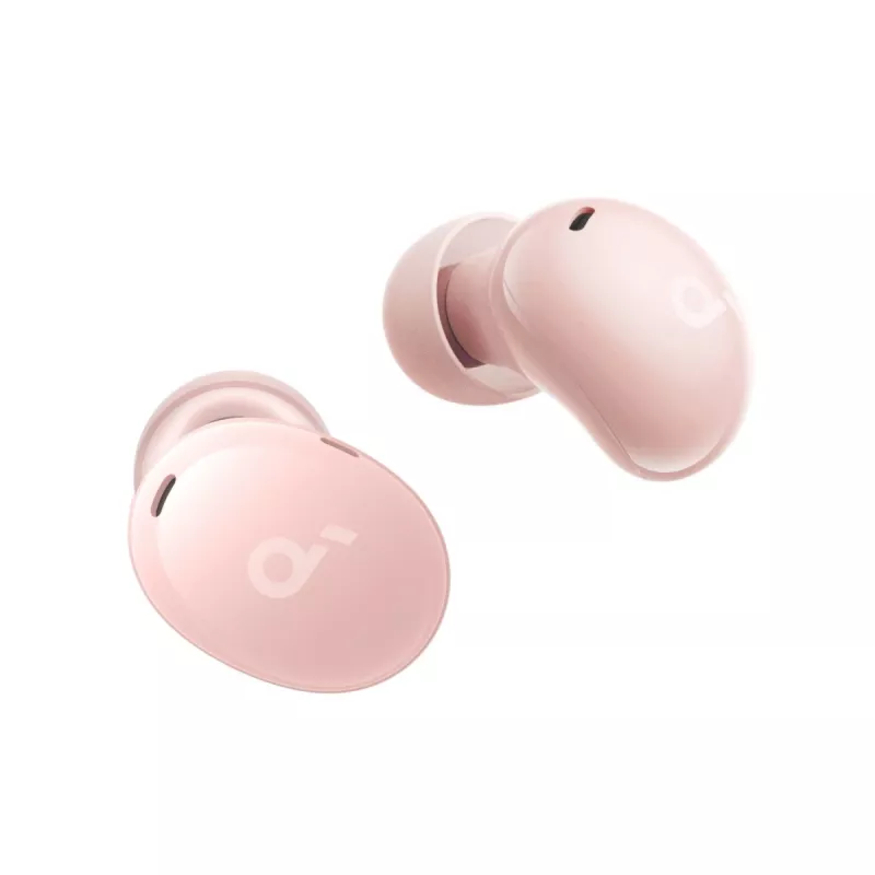 Headset sem fios Anker A30i — Bluetooth, intra-auricular, rosa, para chamadas, música e desporto
