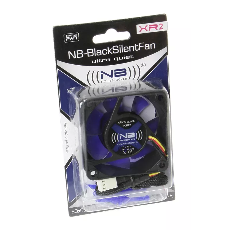 NOISEBLOCKER Ventoinha de caixa BlackSilentFan XR2 60 mm