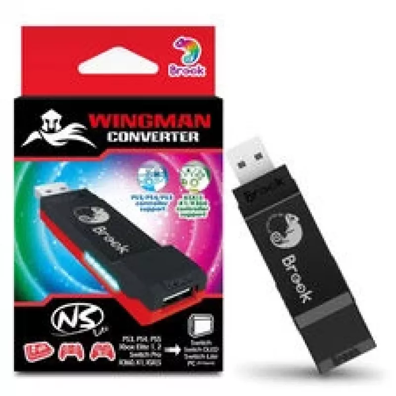 Brook Gaming Wingman adaptador USB de comando para Nintendo Switch 1 & 2, FM00011766