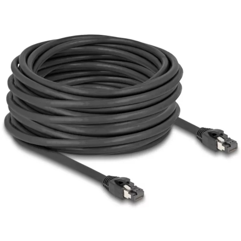 Cabo de rede DeLOCK RJ45 Cat.8.1 15 m preto