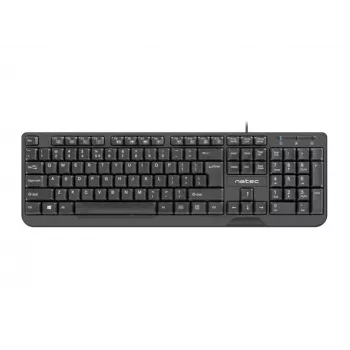 Teclado NATEC TROUT SLIM USB, layout US, preto