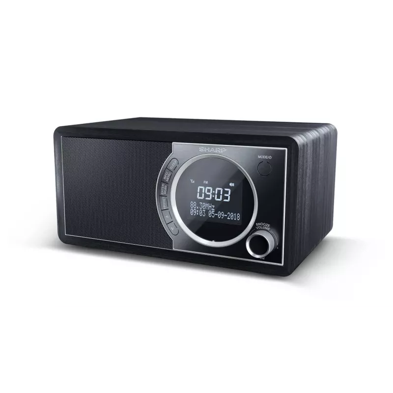 Rádio digital Sharp DR-450 – preto, pessoal, digital, DAB, DAB+, FM, 87,5 – 108 MHz, 174,928 – 239,2 MHz, 3 W
