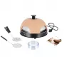 Máquina de pizzas Emerio PO-115985 4 pizzas 900 W preto laranja