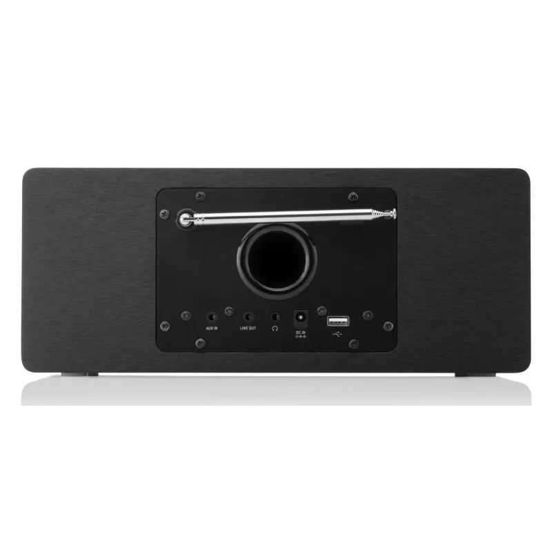 Rádio internet JVC RA-E981B — streaming Wi‑Fi e Bluetooth, DAB+, FM, 2x5W, 40 memórias de estações, USB, AUX, ecrã LCD